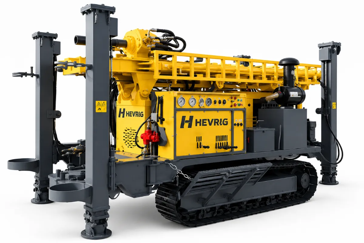 HEVRIG HVPW800 crawler water well drilling rig